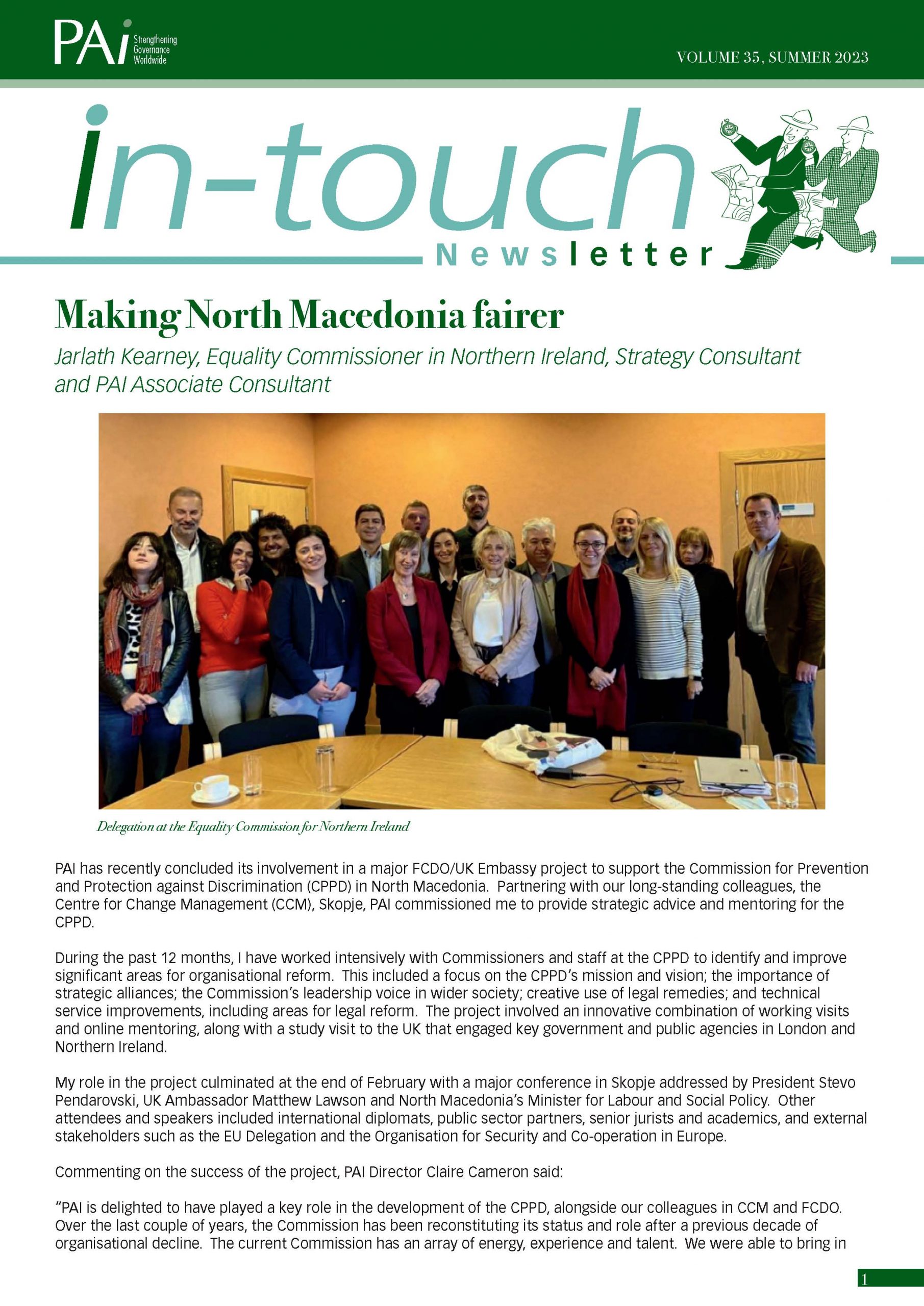 PAI newsletter Summer 2023